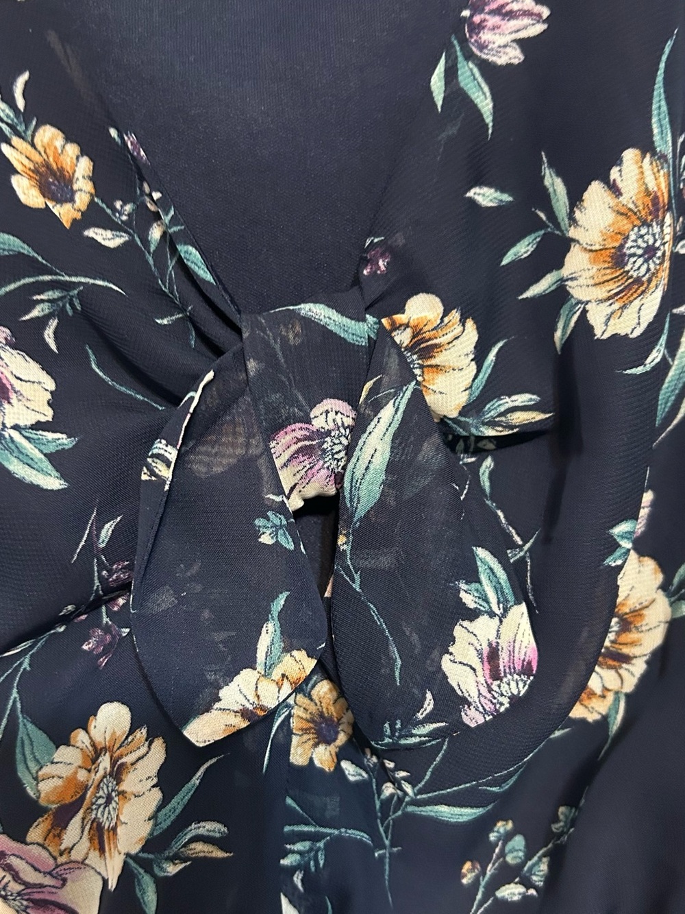 A. Byer 2 Piece Floral Crop Top and Short/Skirt Combo - Picture 4 of 16